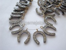 Diamond Studded Silver Horse Shoe